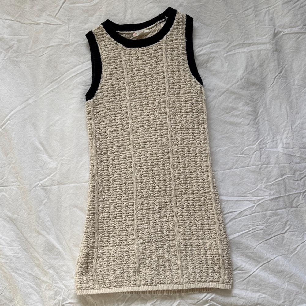 Crewcuts Knit Dress - Cream and Black